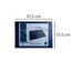 Sous-main rigide PVC Personnalisable KreaCover - 37,5x57,5 cm - Bleu