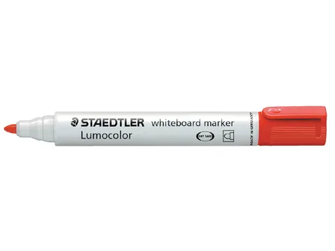 Viltstift Staedtler 351 whiteboard rond rood 1-2mm
