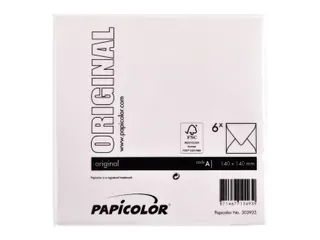 Envelop Papicolor 140x140mm Lichtroze Gegomd pak à 6 stuks - 3