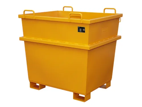 Universele Stortgoedbak Oranje Heftruck Kraantraverse 1215x1040x1200mm