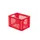 Euronorm-stapelbak 24l 270x400x300mm Wanden/bodem Opengewerkt Rood