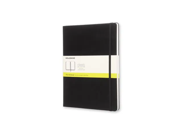 Notitieboek Moleskine XL 190x250mm blanco hard cover zwart