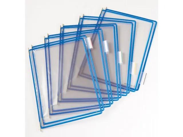 Zichtpaneel Tarifold A4 verticaal 230x343mm Blauw 10 stuks