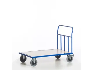 kopwandwagen,draagverm. 500kg,laadvl. LxB 1200x800mm,houtplaat,1wand - 6