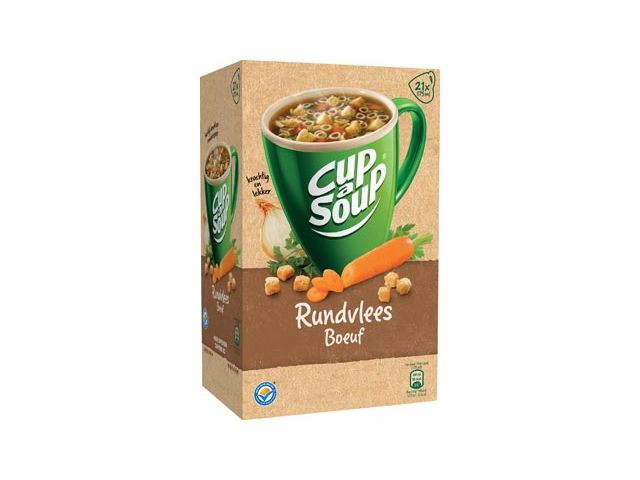 Cup-A-Soup Rundvlees 175 ml Doos à 20 Stuks | SoepOpHetWerk.nl
