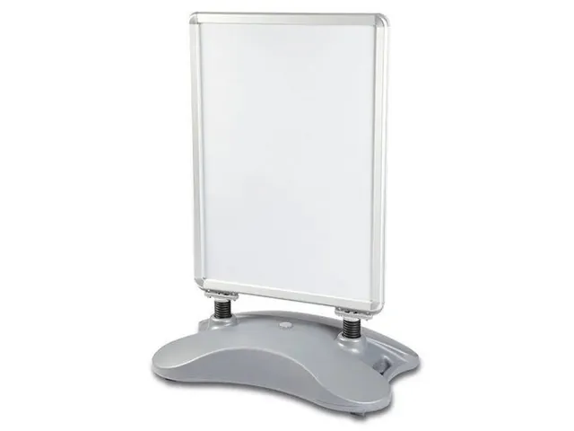 Stoepbord Seco A0 swing zilver weerbestendig