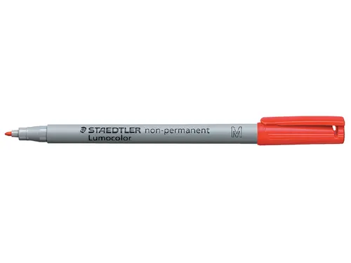 Viltstift Staedtler OHP Lumocolor 315 non permanent M 1.0mm Rood
