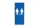 Roll-Banner Budget 85 Complete Set 1 Meter Afstand Blauw