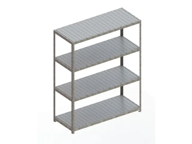 Breedvakstelling 2470x2000x800mm Vaklast 500kg 4 Stalen Legborden