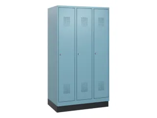 schoollocker,HxBxD 1630x900x500mm,3vak,vak B 300mm,cil.-slot,sokkel - 2