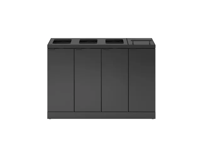 Bica Basic 883 Afvalscheidingsunit 4x45 liter Antraciet
