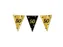 Slinger Folie vlaggen Party Flag Foil '50' Goud-Zwart 30cmx10m