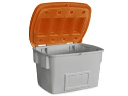 strooigoedbak,700l,HxBxD 930x1400x1070mm,PE,grijs,deksel oranje