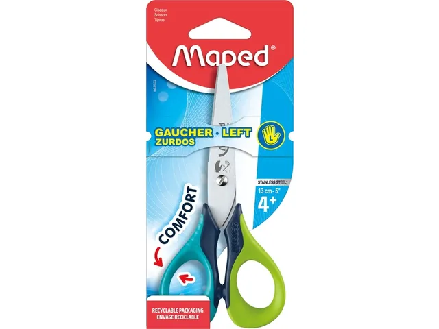 Kinderschaar Maped Sensoft 13cm links assorti