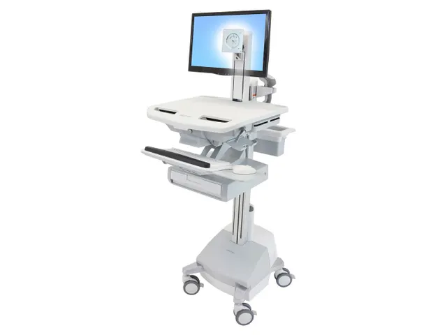 Medische Trolley StyleView-wagen met LCD-draaipunt, SLA-voeding 1 Lade