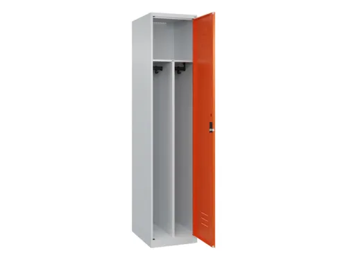 locker voor scheiding van kleding,HxBxD 1850x400x500mm,1vak