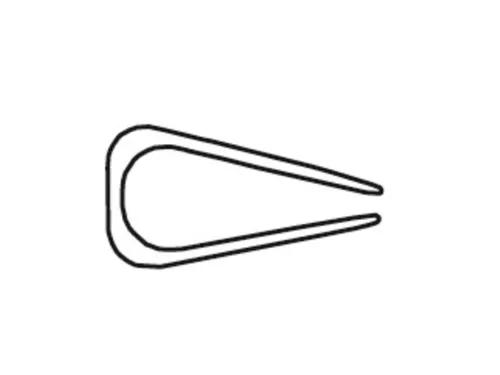 25 Serodo bindruggen 3mm zwart