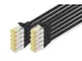 CAT 6A S-FTP patchkabel Cu LSZH AWG 26/7 Lengte 0,5m 10 stuks Zwart