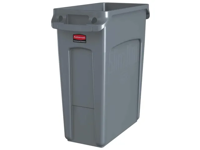 Afvalbak Rubbermaid Slim Jim VT 60 Liter grijs