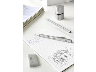 Puntenslijper Faber-Castell 2001 trio grip zilver - 4