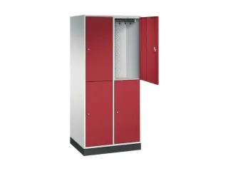 grootvolume garderobekast,RAL 7035/RAL 3003,HxBxD 1950x820x600mm - 1