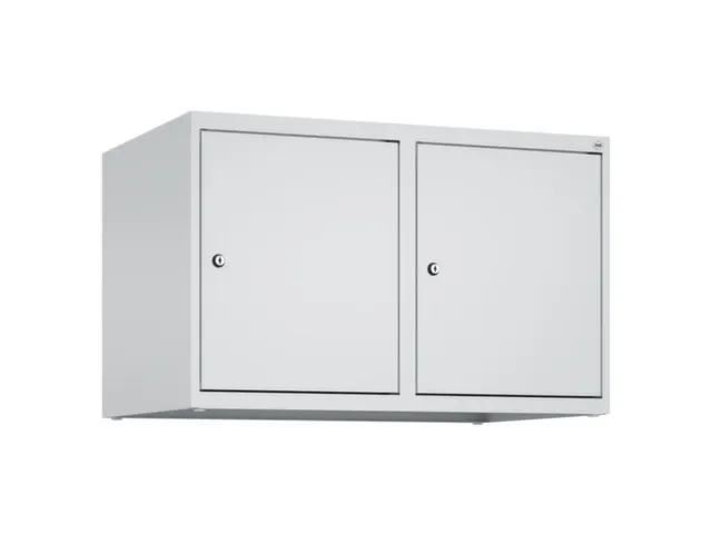 opzetkast,v. locker,2vak.,vak B 400mm,HxBxD 500x800x500mm,cilinderslot