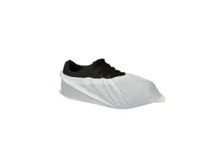 Schoenovertrek CMT 40mu geruwd maat 36-42 CPE wit 100 stuks - 2