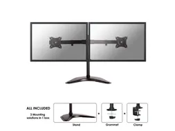 Neomounts Monitorarm 2 Schermen 27inch Zwart Nm-d335dblack