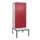 PBM-locker met bank,HxBxD 2120x800x815mm,2vak,vak B 400mm,draaigrendel