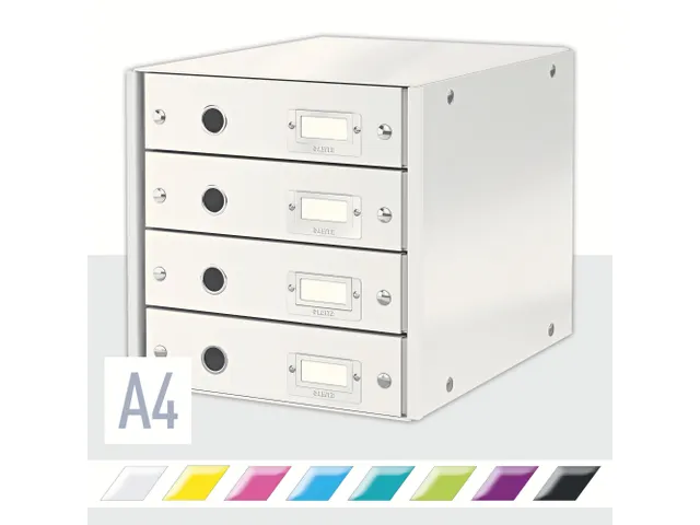 Ladenbox 4 Laden Leitz Click & Store 4 Laden Wit 81% gerecycled karton