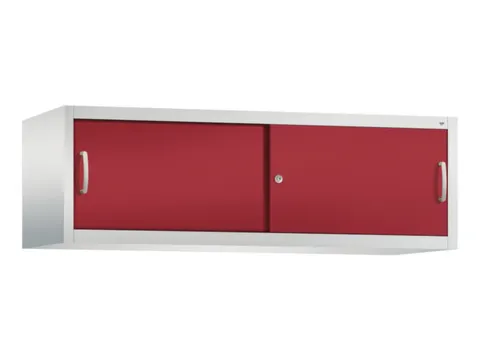 opzetkast,v. schuifdeurkast,romp RAL7035,front RAL3003