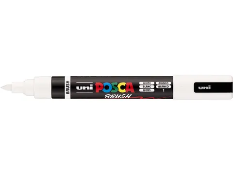 Uni Posca paintmarker PC-5BR 1 - 4 mm penseel wit
