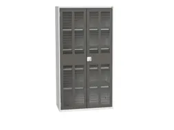 universele kast,HxBxD 2000x1050x550mm,4xStalen bodem,draaigrendelslot
