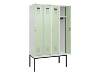 locker,HxBxD 2120x1200x500mm,4vak,vak B 300mm,cil.-slot,voetonderstel - 1