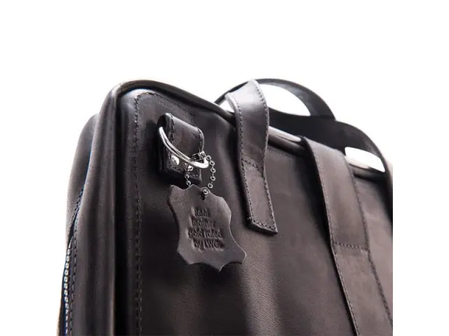 R-Go Viva Laptoptas zwart leder 15.6 inch