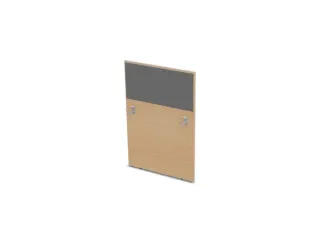 baliepaneel,v. bureau,aanbouw rechts,B 800mm,NE-esdoorn,BN8078-grijs - 1