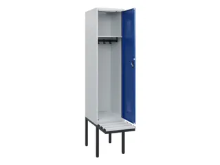 locker met bank,HxBxD 1950x400x815mm,1vak,vak B 400mm,cilinderslot - 1
