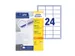 Etiquette Avery Zweckform 3475 70x36mm blanc 4800 pièces