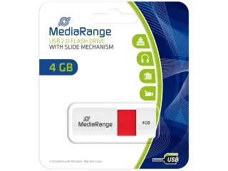 MediaRange Usb Flash Drive 4Gb Red 2.0 - 1