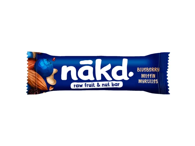Fruit- en notenreep NAKD blueberry muffin 18x35 gram