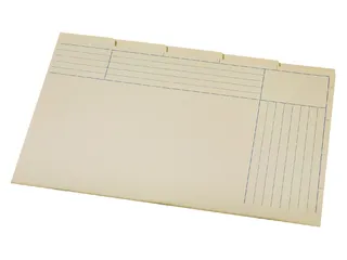 Sorteermap Atlanta folio 5 vakken 180gr geel - 1