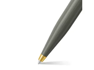 Balpen SHEAFFER VFM 9427 Glossy Light Gray met PVD Gold-Tone Trim - 7