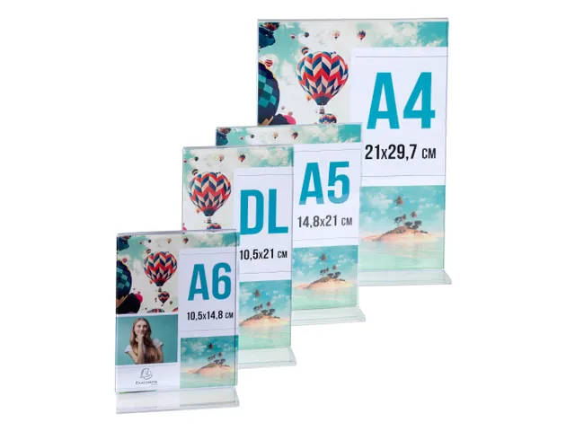 Folderhouder T A4 ve rticaal transparant