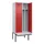 locker met bank,voor scheiding van kleding,HxBxD 2120x800x815mm,2vak