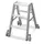 Ladder Aluminium Beide Zijden Verrijdbaar H 750Mm 2X3treden