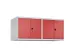 opzetkast,v. locker voor scheiding van kleding,4vak.,vak B 300mm