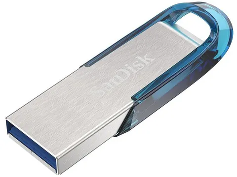 Sandisk Ultra Flair USB Stick 64GB Zilver Blauw