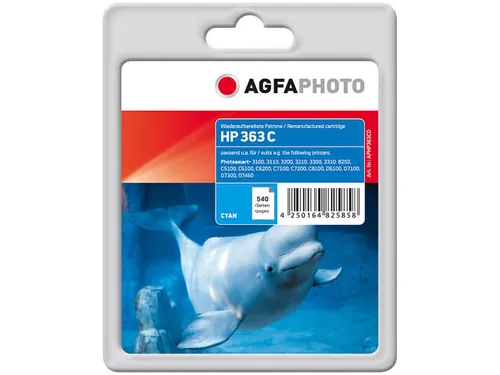 APHP363CD AP HP C8771EE PS Inkt cyaan rebuilt Blister 6ml