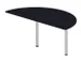 aanbouwtafel,i.h.v.,HxBxD 720-840x1600x800mm,halfrond,CC-zwart