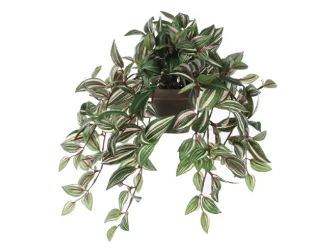 Kunstplant Mica Tradescantia hangend groen 45x25cm